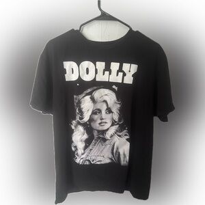 Dollcake Black Tee with White Script Logo